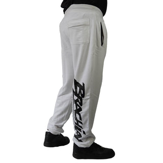 Brachial Tracksuit Trousers Lightweight - White - Urban Gym Wear