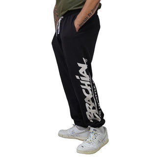 Brachial Tracksuit Trousers Smooth - Black - Urban Gym Wear
