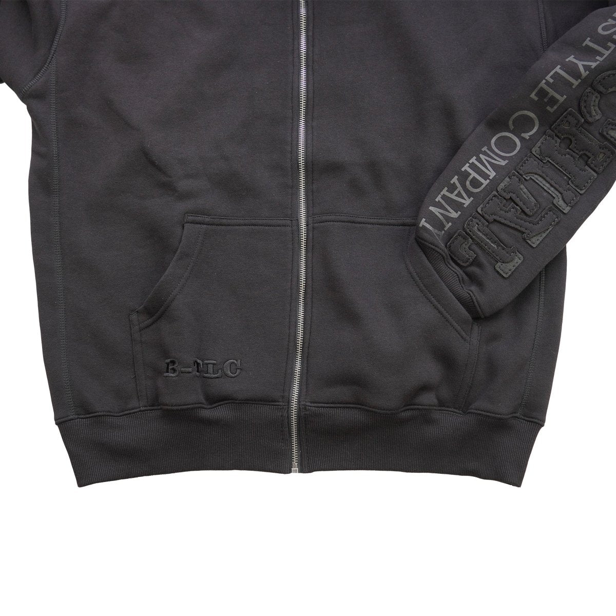 Brachial Zip Hoodie Gym - Black/Black - Urban Gym Wear