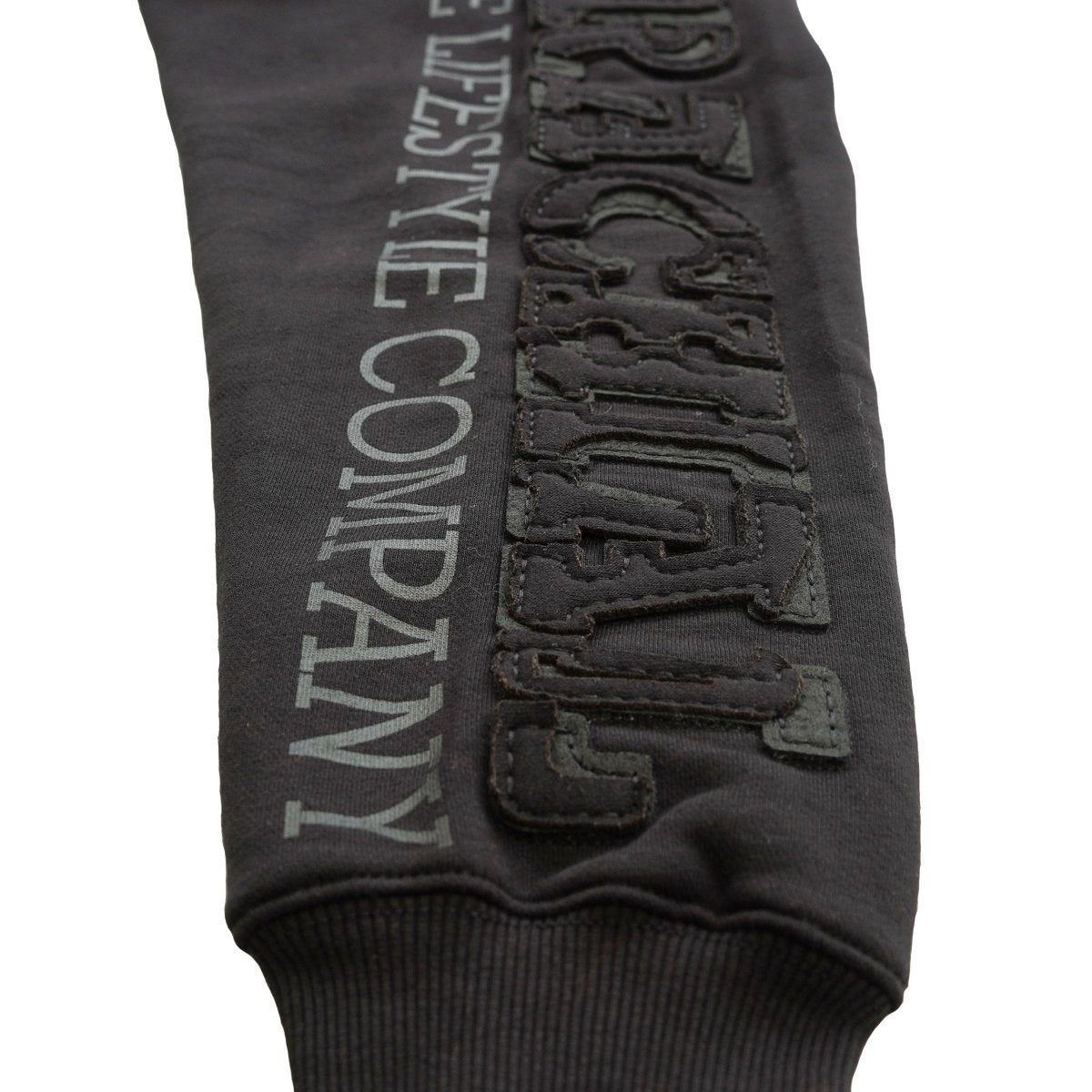 Brachial Zip Hoodie Gym - Black/Black - Urban Gym Wear