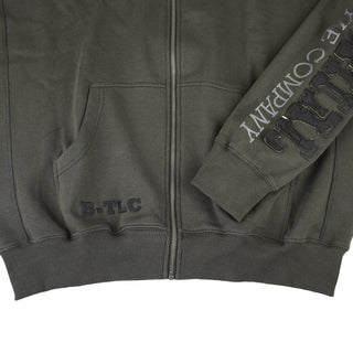 Brachial Zip Hoodie Gym - Dark Mocha/Black - Urban Gym Wear