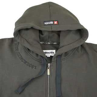 Brachial Zip Hoodie Gym - Dark Mocha/Black - Urban Gym Wear