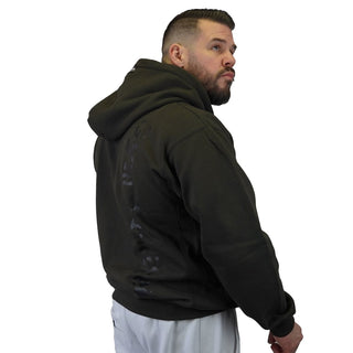 Brachial Zip Hoodie Gym - Dark Mocha/Black - Urban Gym Wear