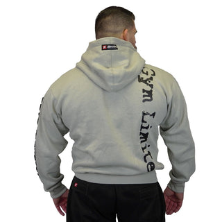 Brachial Zip Hoodie Gym - Light Grey/Black - Urban Gym Wear