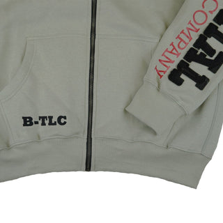 Brachial Zip Hoodie Gym - Light Grey/Black - Urban Gym Wear