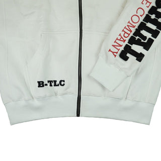 Brachial Zip Hoodie Gym - White/Black - Urban Gym Wear