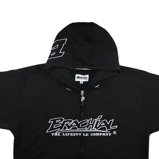 Brachial Zip Hoody Gain - Black - Urban Gym Wear
