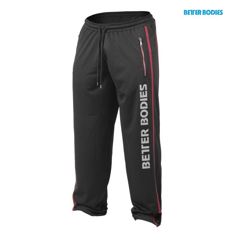 Better Bodies Classic Mesh Pant - Black-Red