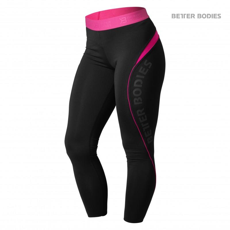Better Bodies Fitness Curve Tights - Black-Pink