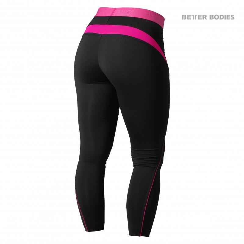 Better Bodies Fitness Curve Tights - Black-Pink