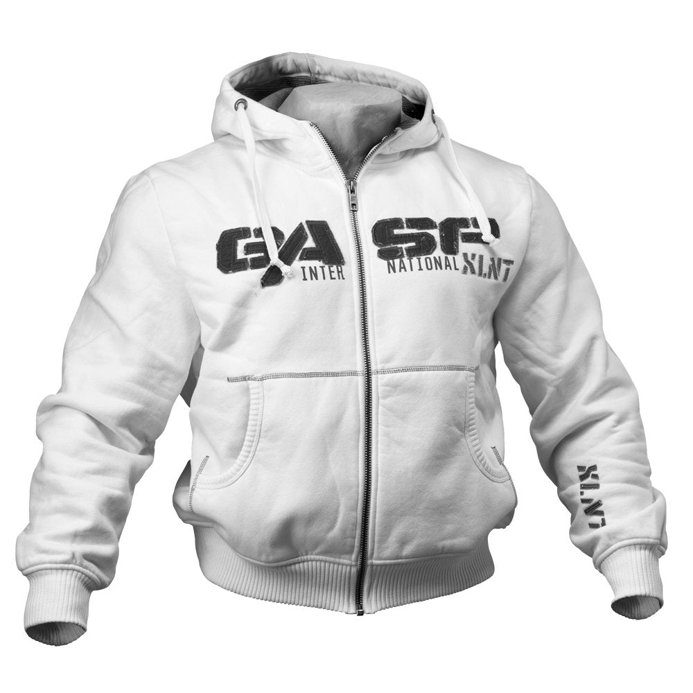 GASP 1,2lbs Hooded Jacket - White - Urban Gym Wear
