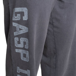 GASP Acid Logo Sweatpant - Washed Black - Urban Gym Wear