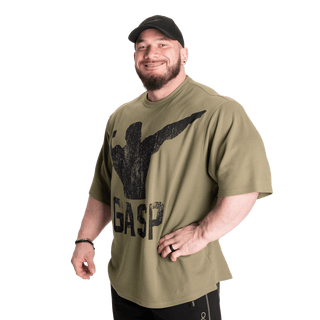 GASP Archer Thermal Iron Tee - Washed Green - Urban Gym Wear