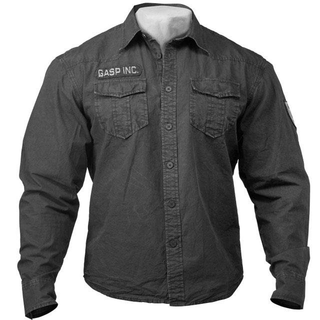 GASP Army Shirt - Black - Urban Gym Wear