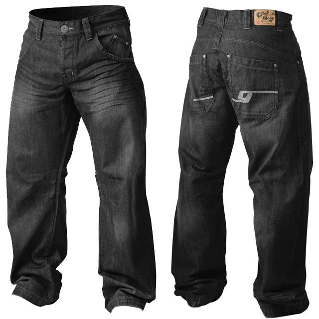 GASP Baggy Denim - Black Denim - Urban Gym Wear
