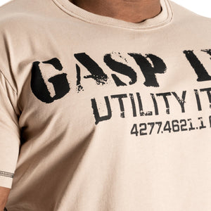 GASP Basic Utility Tee - Desert - Urban Gym Wear