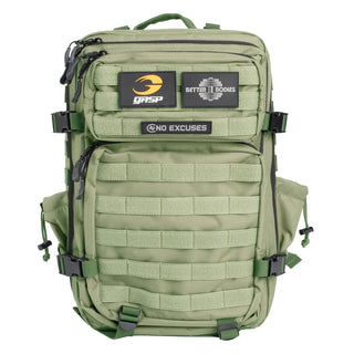 GASP & Better Bodies Tactical Back Pack - Washed Green - Urban Gym Wear