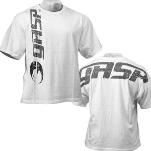 GASP Big Logo Tee - White - Urban Gym Wear
