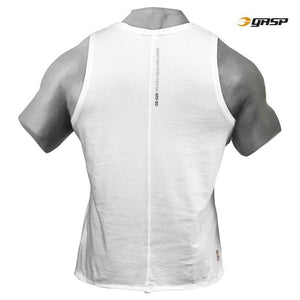 GASP Broad Street Tank - White - Urban Gym Wear
