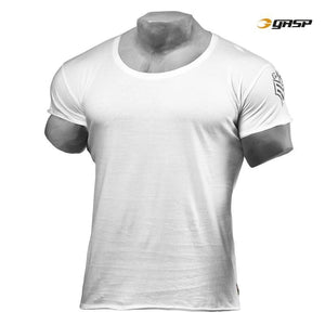 GASP Broad Street Tee - White - Urban Gym Wear
