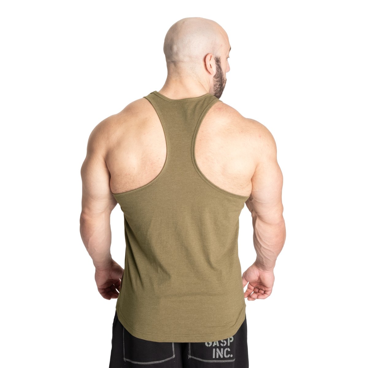 GASP Classic Essential T-Back - Army Green - Urban Gym Wear