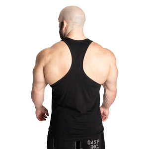 GASP Classic Essential T-Back - Black - Urban Gym Wear