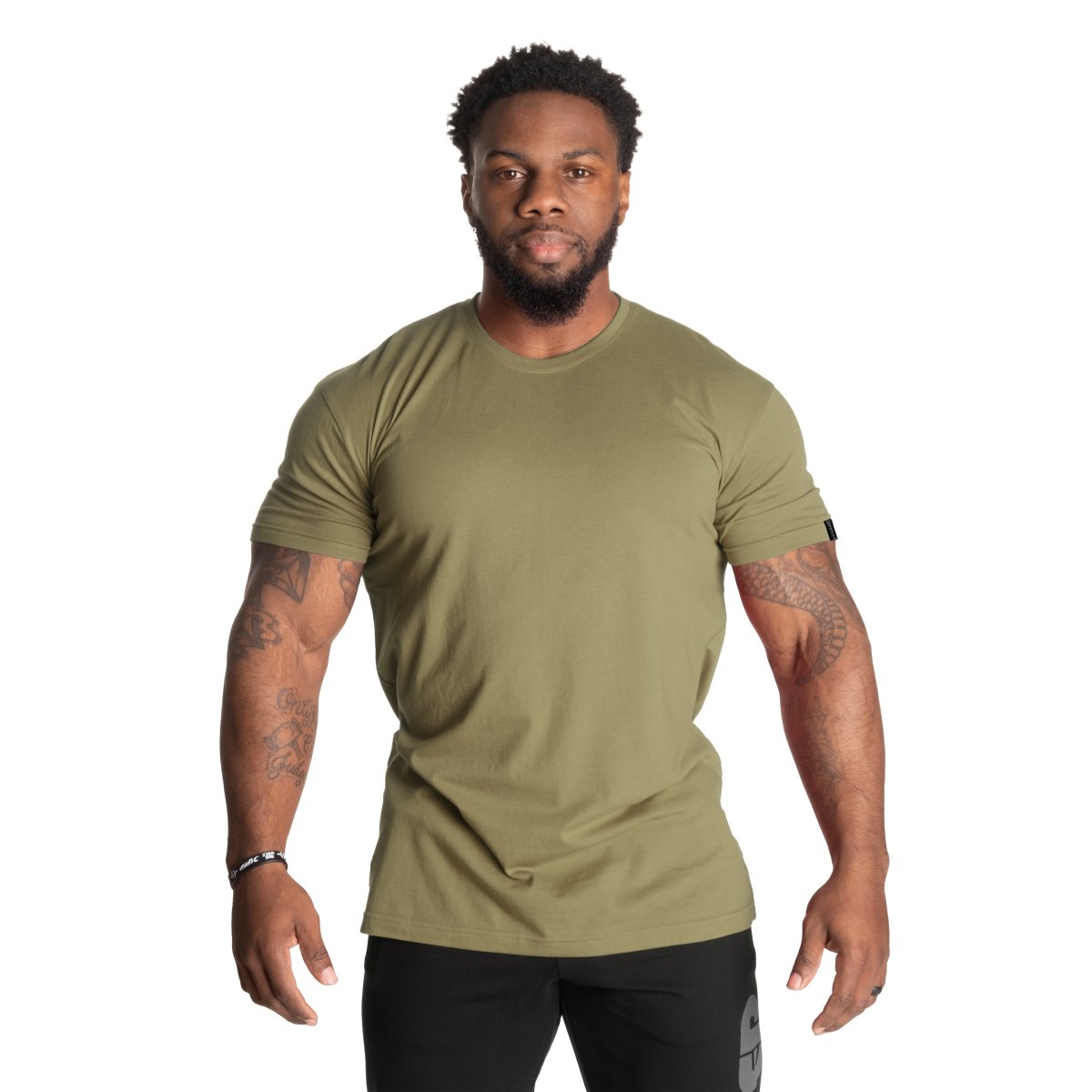 GASP Classic Standard Tee - Army Green Melange - Urban Gym Wear