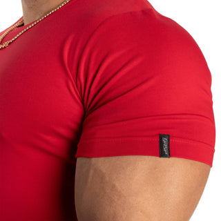 GASP Classic Tapered Tee - Chilli Red - Urban Gym Wear