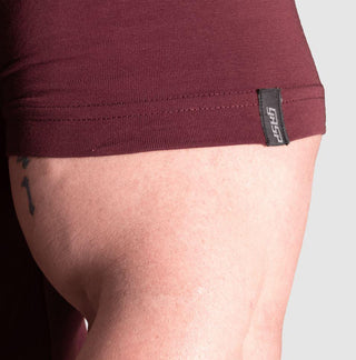 GASP Classic Tapered Tee - Maroon - Urban Gym Wear