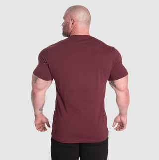 GASP Classic Tapered Tee - Maroon - Urban Gym Wear