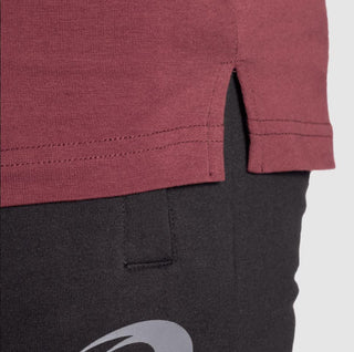 GASP Classic Tapered Tee - Maroon - Urban Gym Wear