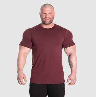 GASP Classic Tapered Tee - Maroon - Urban Gym Wear