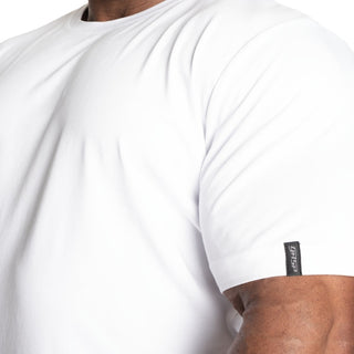 GASP Classic Tapered Tee - White - Urban Gym Wear