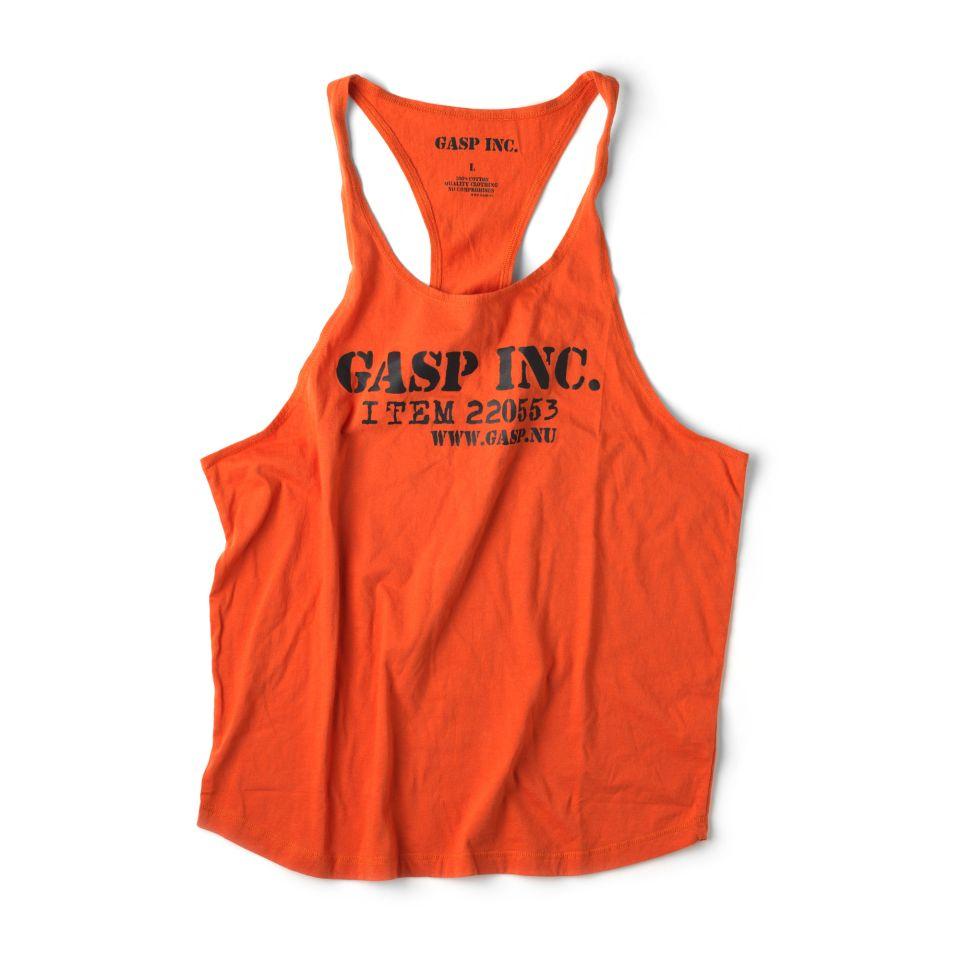GASP Deep Cut Tank - Flame - Urban Gym Wear