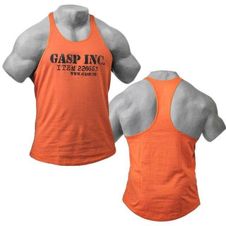 GASP Deep Cut Tank - Flame - Urban Gym Wear