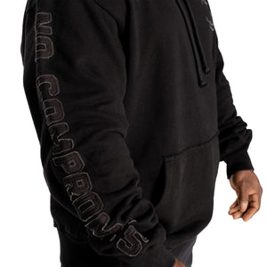 GASP Distressed Hood - Black - Urban Gym Wear