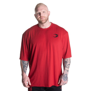 GASP Division Iron Tee - Chilli Red - Urban Gym Wear