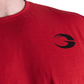 GASP Division Iron Tee - Chilli Red - Urban Gym Wear