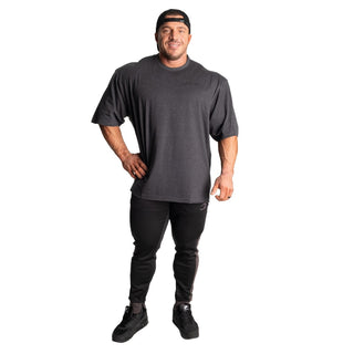 GASP Division Iron Tee - Dark Grey Melange - Urban Gym Wear