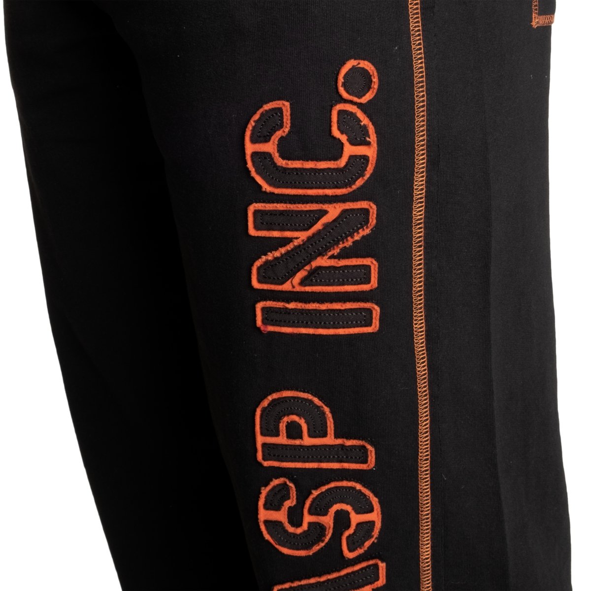 GASP Division Sweatpant - Black/Flame - Urban Gym Wear