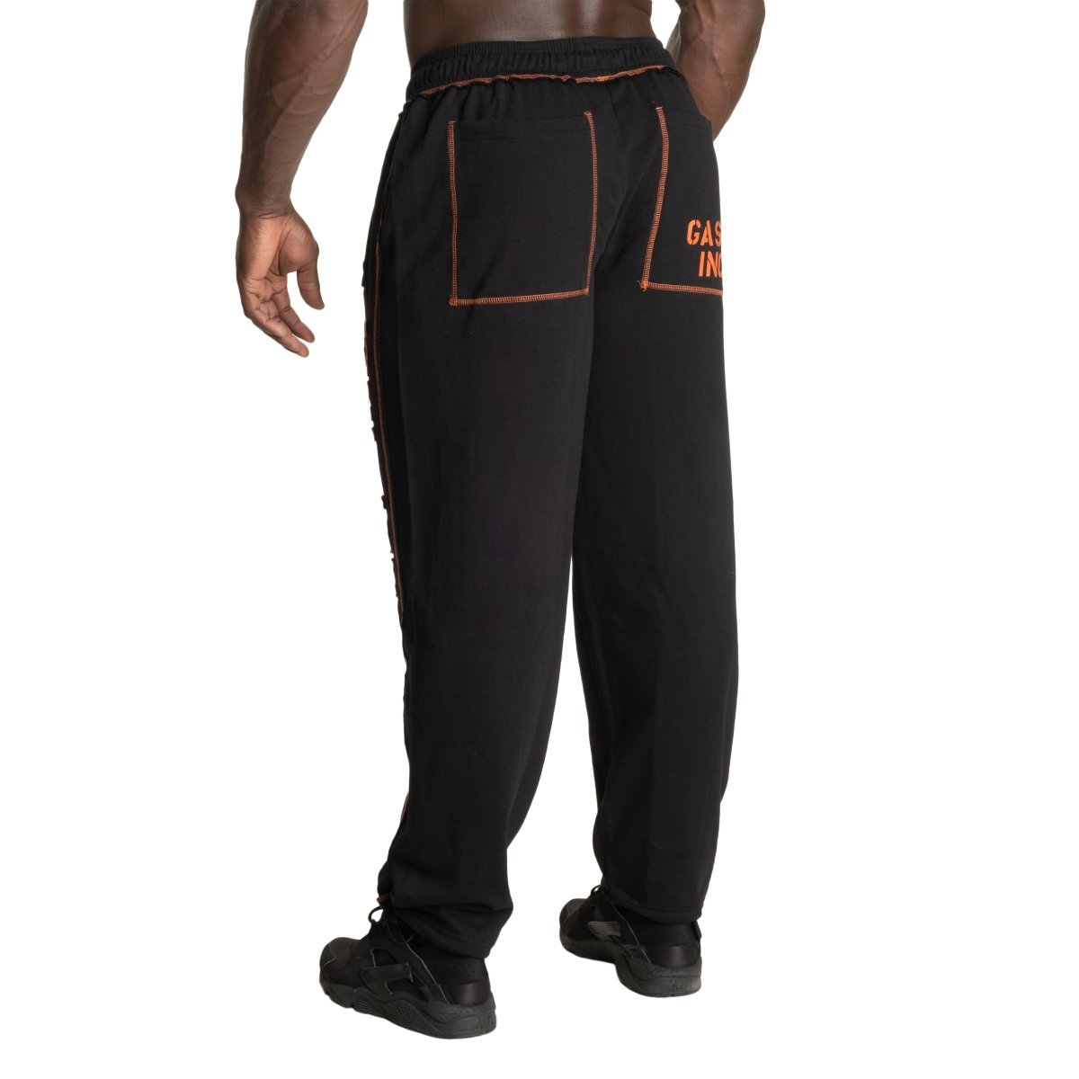 GASP Division Sweatpant - Black/Flame - Urban Gym Wear