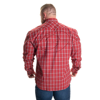 GASP Flannel Shirt - Blue/Red - Urban Gym Wear
