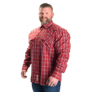 GASP Flannel Shirt - Blue/Red - Urban Gym Wear