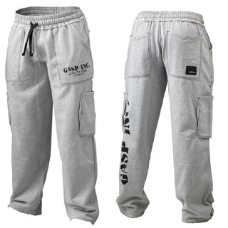 GASP Fleece Cargo Pant - Greymelange - Urban Gym Wear