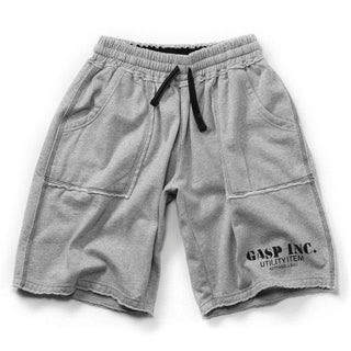 GASP Fleece Cargo Shorts - Greymelange - Urban Gym Wear