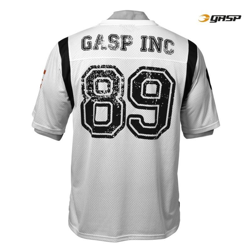 GASP Football Jersey - White - Urban Gym Wear