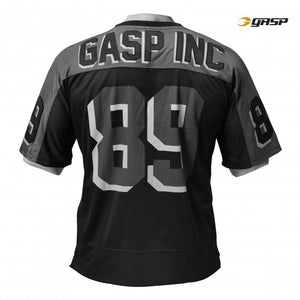 GASP Football Tee 3 - Black - Urban Gym Wear