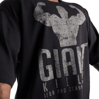 GASP Giant Killer Iron Tee - Asphalt - Urban Gym Wear