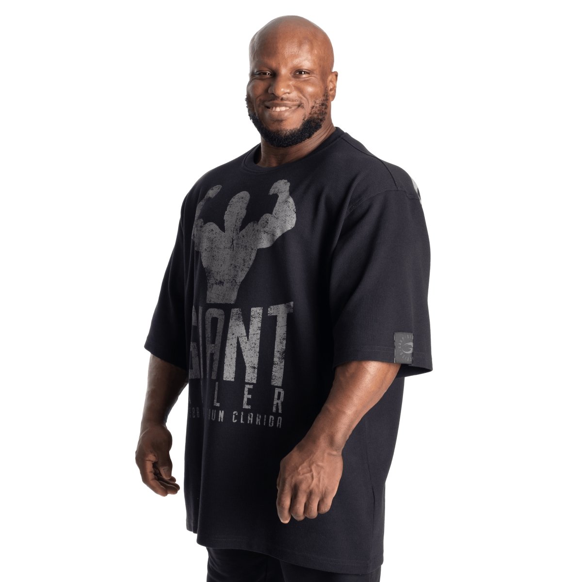 GASP Giant Killer Iron Tee - Asphalt - Urban Gym Wear