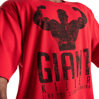 GASP Giant Killer Iron Tee - Chilli Red - Urban Gym Wear